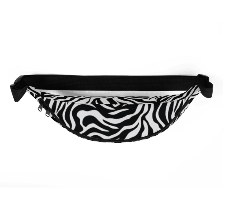 Zebra Print Fanny Pack – Bold Animal Print Waist Bag for Trendy & Casual Style