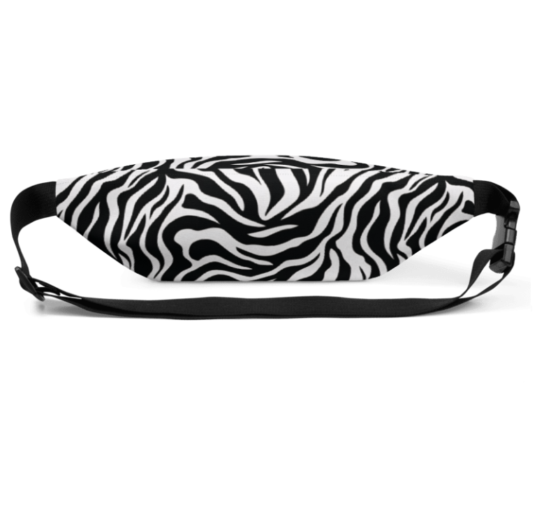 Zebra Print Fanny Pack – Bold Animal Print Waist Bag for Trendy & Casual Style